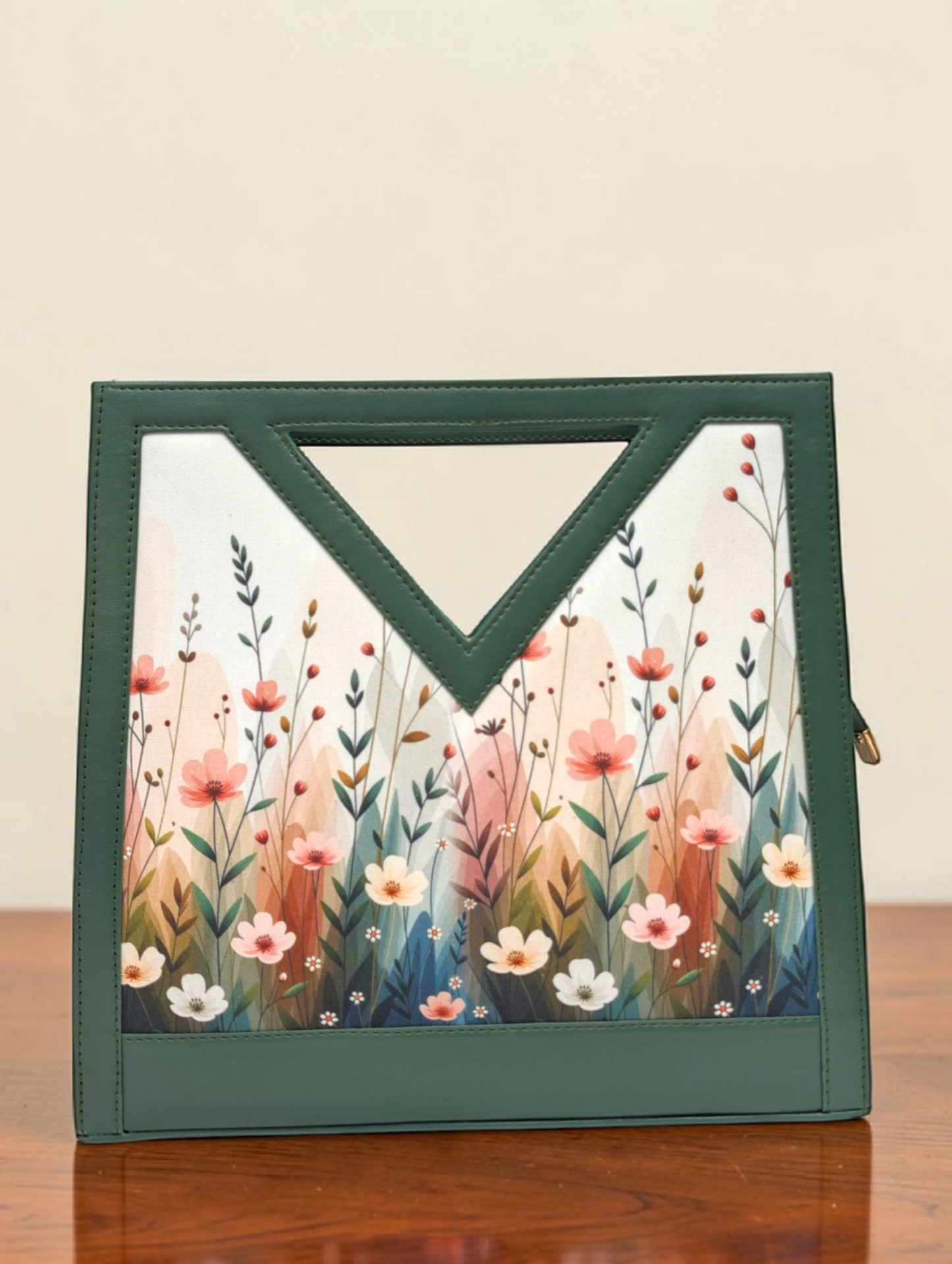 The Printed V-Cut Satchel