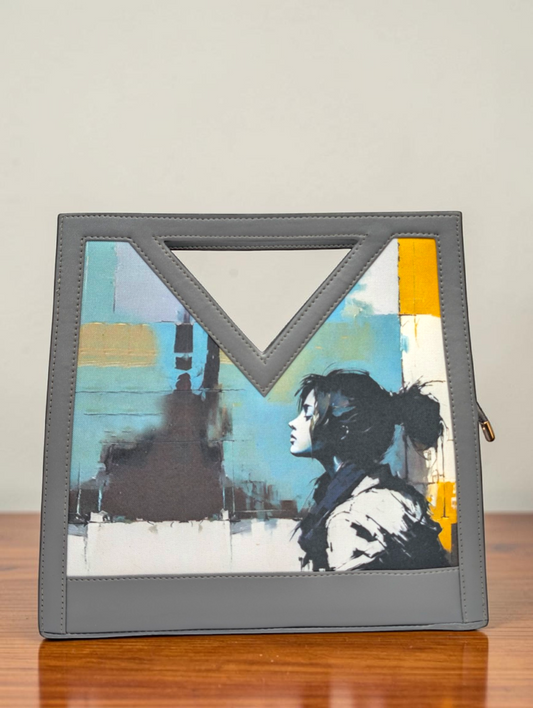 The Printed V-Cut Satchel