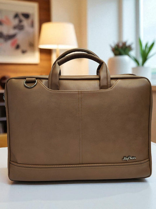 Office Bag - FC 823- For 16" (sleek) - L.BROWN