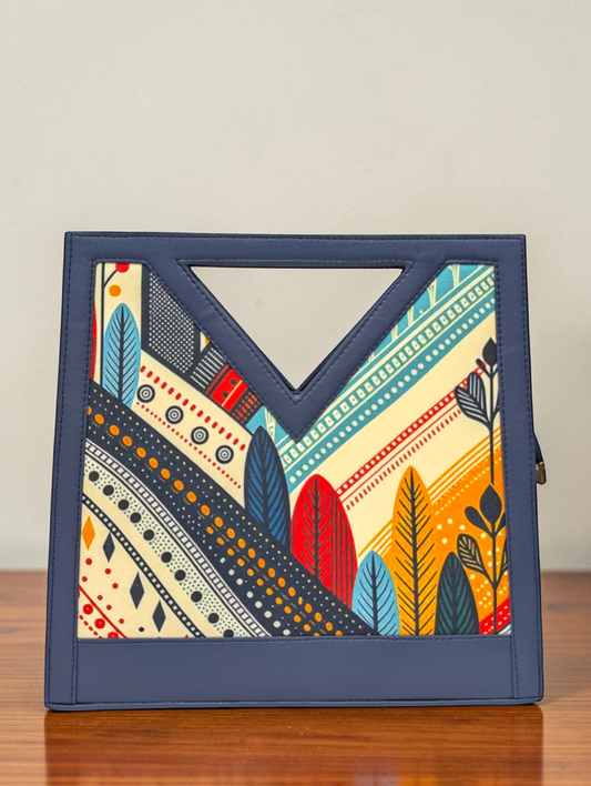 The Printed V-Cut Satchel