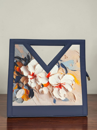 The Printed V-Cut Satchel
