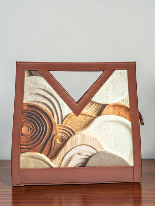 The Printed V-Cut Satchel