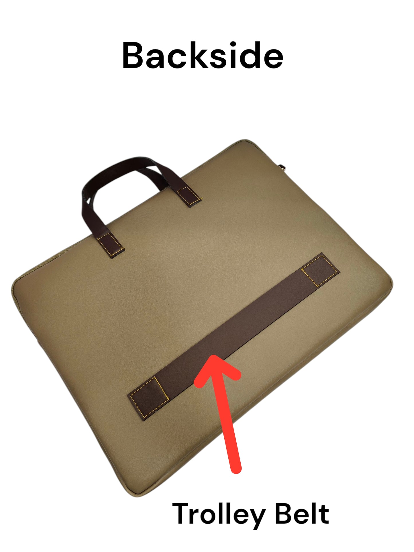 The Unisex Laptop Bags - Beige
