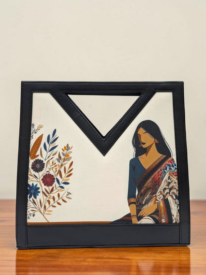 The Printed V-Cut Satchel