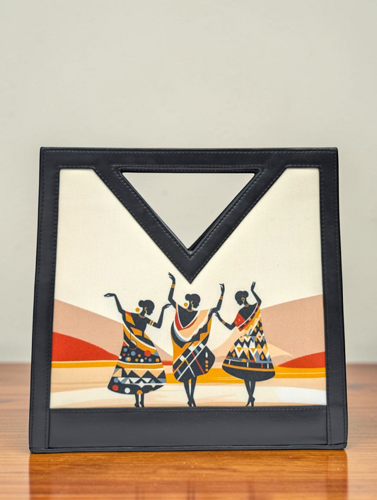 The Printed V-Cut Satchel