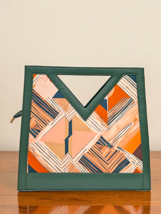 The Printed V-Cut Satchel