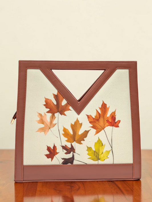The Printed V-Cut Satchel