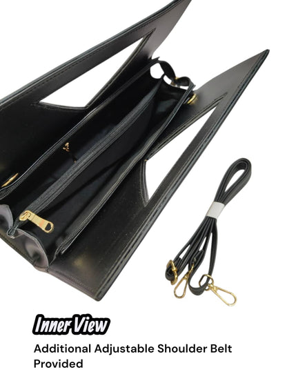 The V-Cut Satchel  - Plain Fabric